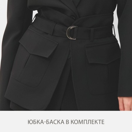 Women's jacket Minaku: Casual Collection Black Color, Rr. 48-1