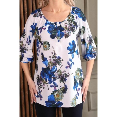 Female blouse, size 46, white color-4