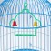 Cell for birds Kound equipped BD-4/2, 23.5 x 33 cm, blue (packing 20 pcs)