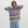 New Year. Knitted jumper KAFTAN Scandinavia size 46, blue