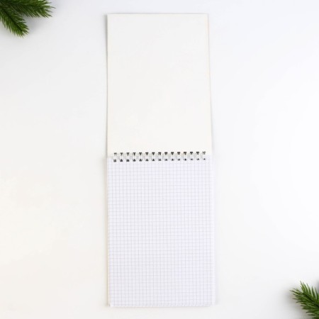 New Year. Notepad A5, 40 sheets on the crest, soft cover of "Fabulous happiness in the new year"-1
