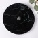Glass stand for the cake rotating shares "Black", d = 32 cm, black color