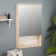 Bathroom mirror "Vienna 45" White/Sonoma, 45 x 70 x 13.6 cm