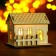 Light decor desktop "houses" 10 cm, mix