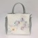 Women's bag Eleganta sky blue flowers