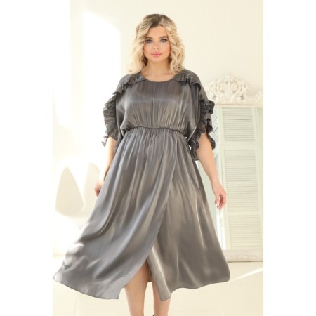 Women's dress, size 62, gray color-2