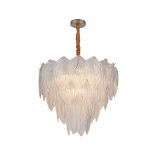 Crystal chandelier Gerhort G22048/8GD+WT, 8x60W, E14, 86.5x60x60 cm, gold color