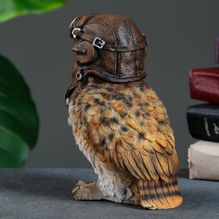 Figure "Owl - Aviator" 10x18x9cm-2