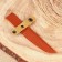 Scabbard - leather knife cover, under the blade up to 9 x 2.5 cm, brown