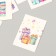 Cardboard Biro "Gifts. Watercolor" set 10 pcs (5 types) 4x6 cm