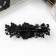 Halfish hair clip "Lyla" rose, 8 cm