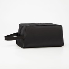 Cosmetic bag with lightning, black color