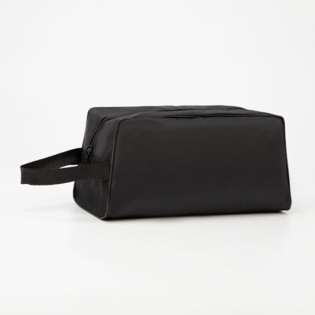 Cosmetic bag with lightning, black color