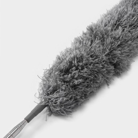 Dust removal brush telescopic Raccoon, 84-280 cm, microfiber, gray color.-2