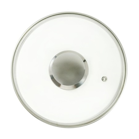 Glass cover Panairo Chrome, with a lid, d = 20 cm