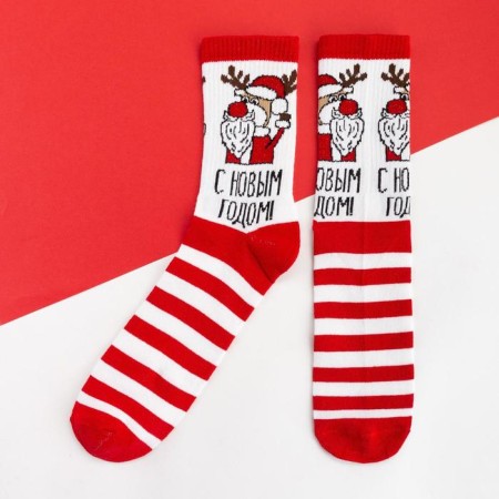 New Year's socks KAFTAN "C NG" Size 41-44 (27-29 cm)-1