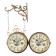 Watching double-sided watches, on the suspension "Bird in the Cage", smooth move, D-17 cm, 23 x 44 cm
