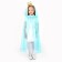 Carnival set of princesses: Hypu mint cloak, crown, length 85 cm