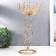 Summary Metal for 1 candle "Temporary loop with balls" gold 35x13x13 cm