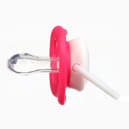 Set: nipple - dummy with the holder "Elephant", anatomical +6 months, pink color-3