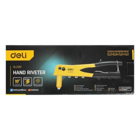Stamber Deli DL2310 118445, rivets 2.4/3.2/4.0/4.8 mm, 250 mm-4