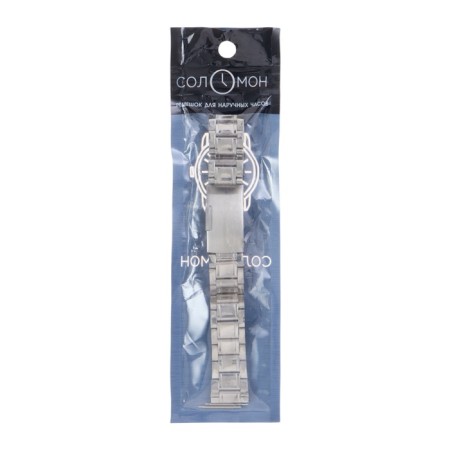 Solomon watch strap, 18 mm, metal, L-18 cm, chrome-3