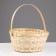 Wicker basket, 26x12/30 cm, yellow, bamboo