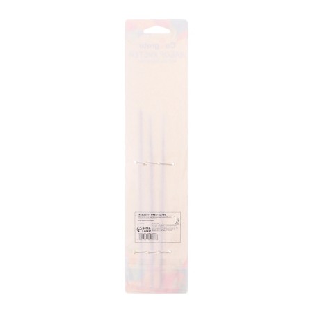 Set of brushes protein round 3 pieces (No. 1,2,3) with wooden handles on a blister-4