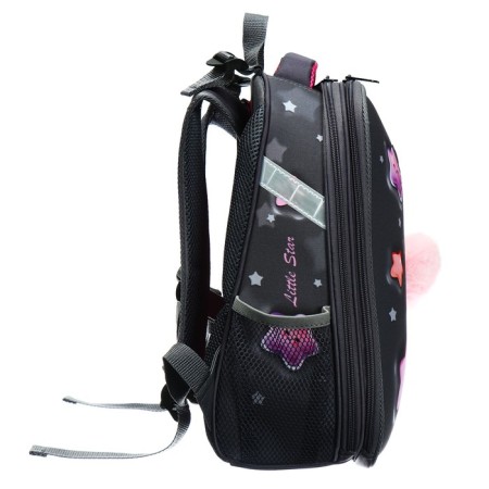 School backpack 38 x 30 x 16 cm, ergonomic back, stavia "stars", gray-3