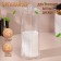 Organizer for storing cotton pads, with a lid, D 7 × 20 cm, in a cardboard box, the color is transparent