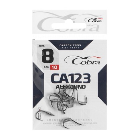 Hooks Cobra Allround, series CA123, No. 08, 10 pcs.
