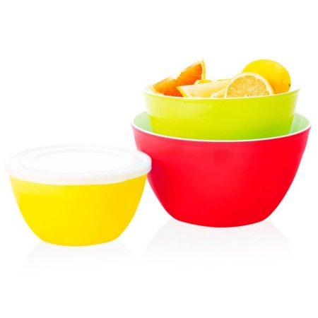 A set of bowls with Hausmann covers, 3pcs