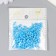 Cube glass 4x4 mm "brightness. Azure" set 20 grams