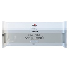 Plasticine sculptural white, hard, 1000 g, 