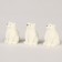 Miniature Puppet "White Bear", set of 3 pcs., Size 1 pc. - 2 × 2 × 3 cm