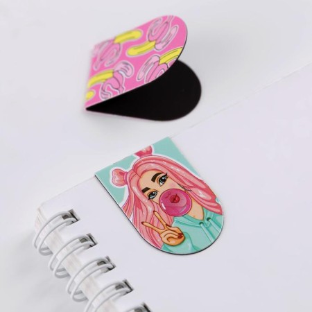 Magnetic bookmarks on the Steel Girl, 6 pcs-3