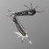 Multitul 9V1 with pliers, black