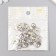 Decor for creativity Metal "Heart with Flower" silver 2x1 cm