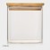 Glass Bank for bulk products with bamboo cover Bellatenero "Eco. Square ", 700 ml, 10 × 10.5 cm