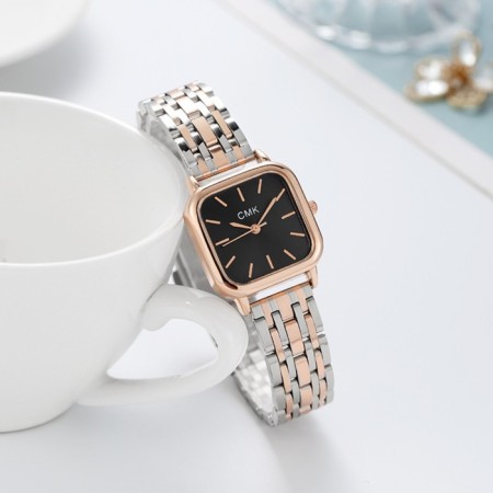 Women's watches, gold with silver