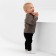 Pants (reitus) Children's knitted minku, black color, height 74-80 cm