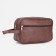 Lightning cosmetic bag, external pocket, brown color