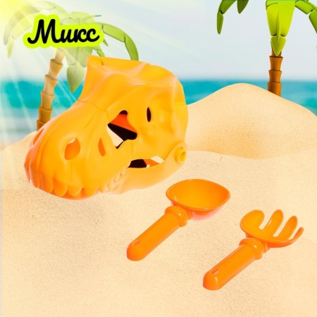 Sanding set "Dinosaur", 2 items, color mix-5