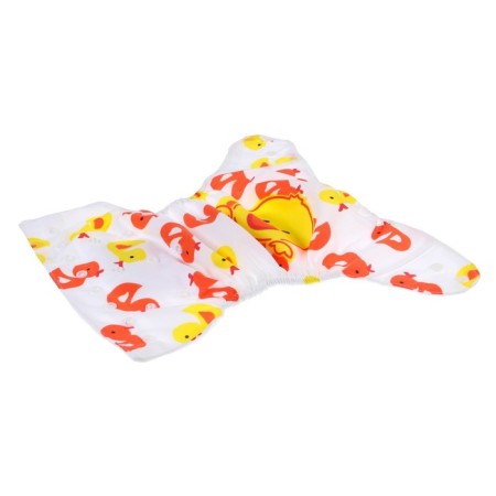 A reusable diaper with the "Ducklings" liner-8