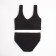 Female set (top, panties) Black color, size 42-44