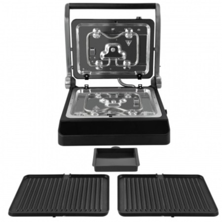 Electric Grill Endever Grillmaster245, 2300 W, anti -stick coating, 30x22 cm, gray 1052646-1