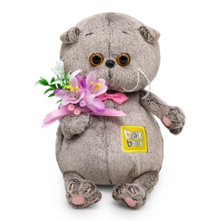 Soft toy "BABY BABY", with snowdrops, 20 cm