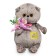 Soft toy "BABY BABY", with snowdrops, 20 cm