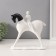 Souvenir Polystone "Abstraction. Man on a horse" White 7x22x21 cm