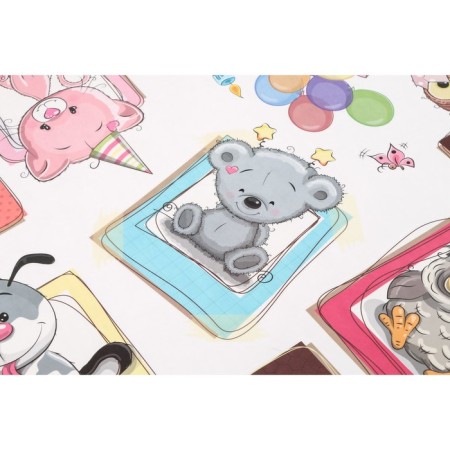 Interior plastic sticker "Cute animals" 45x60 cm-2